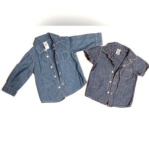 BABY Spring into Summer Growing Denim Dreams Button Downs